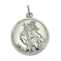 9 Karat Weißgold St. Christophorus Anhänger