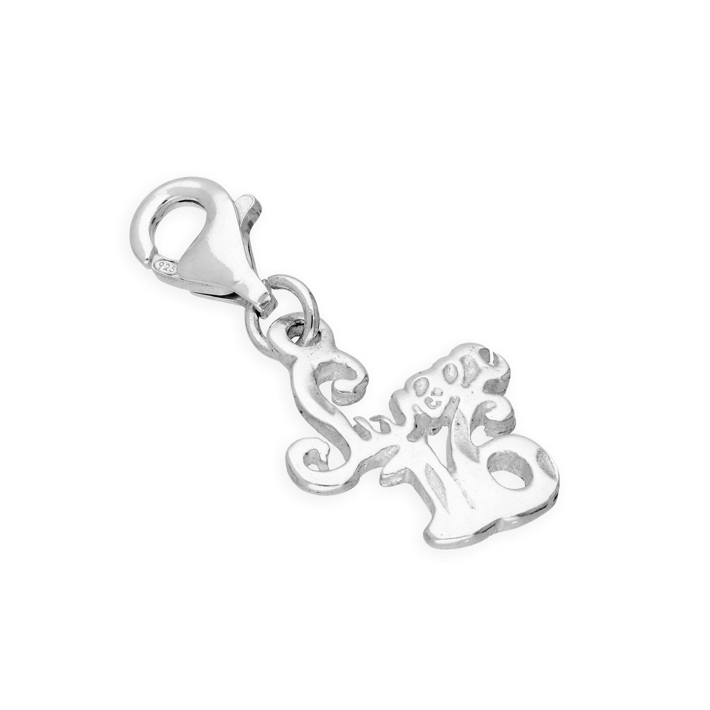 Sterling Silver 'Sweet 16' Clip on Charm
