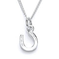 Sterlingsilber Klein Glücks - Hufeisen Anhänger - 45,5 cm