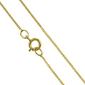 Halskette mit Diamantschliff aus 9 Karat Gelbgold, 40–45 cm