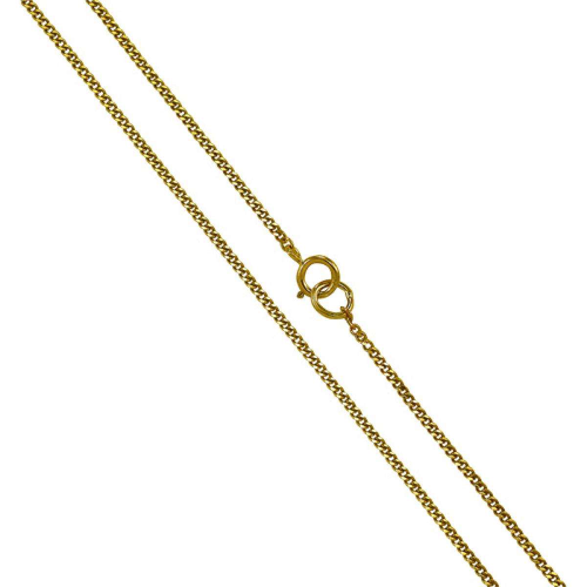 9 Karat Gelbgold Diamond Cut Curb Kette 16 - 20 Zoll