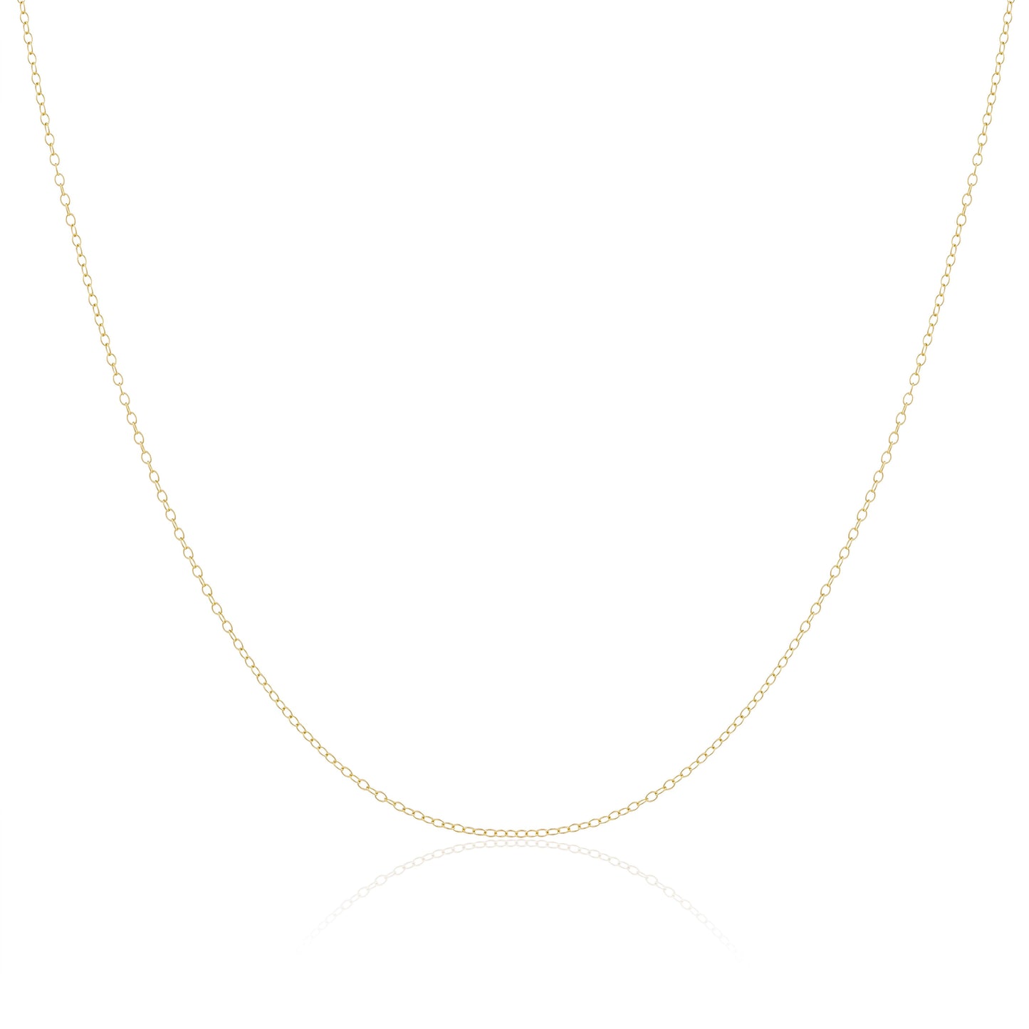 9ct Yellow Gold Trace Chain 16 - 18 Inches
