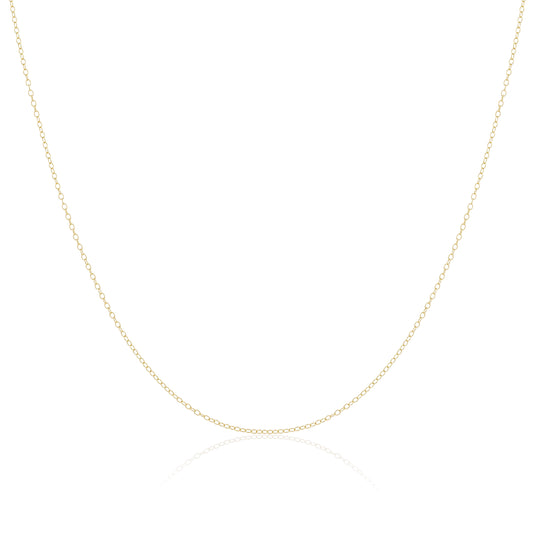 9-karätige Gelbgold-Trace-Kette 40–45 cm