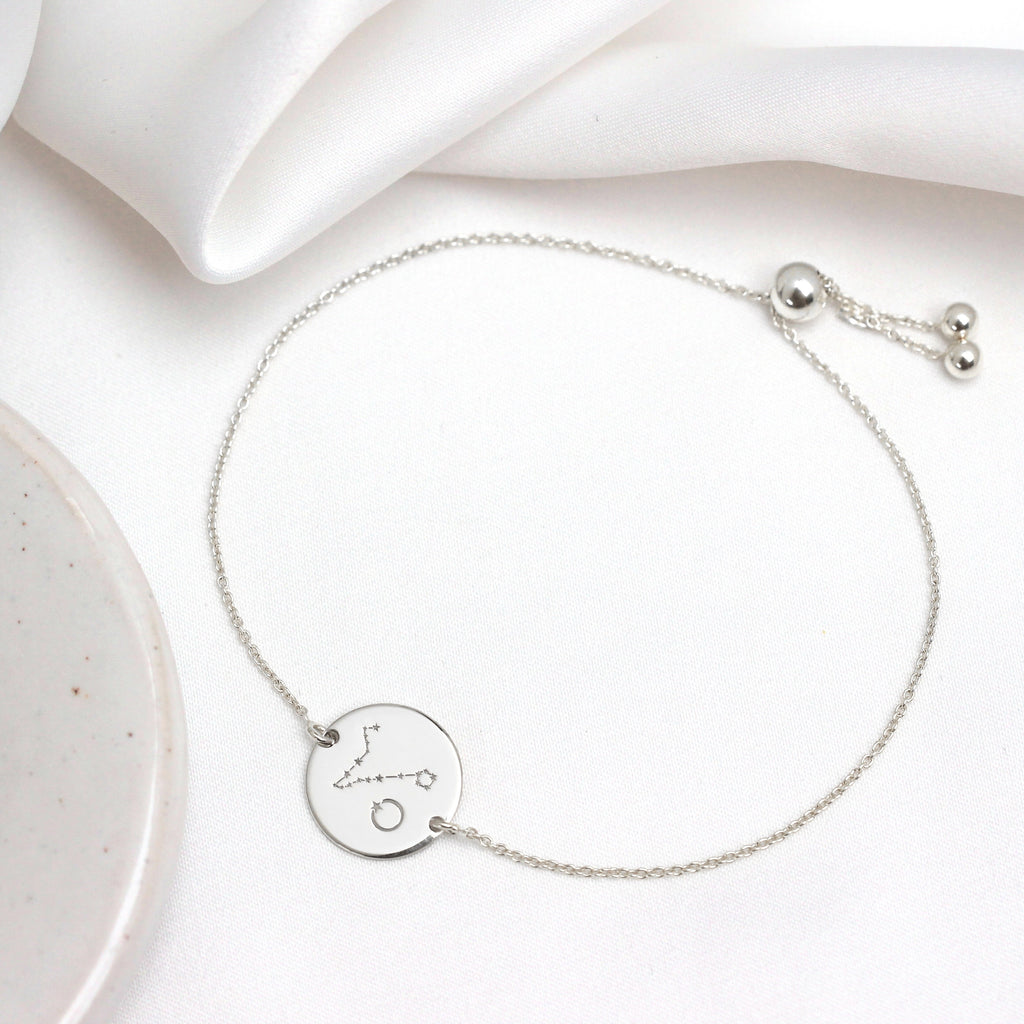 Personalisiertes Sterlingsilber Konstellation Initialen Armband