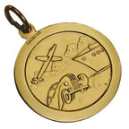 Gold St. Christopherus Anhänger