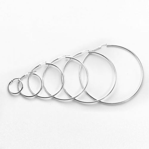 Sterlingsilber 2 mm Ohrringe