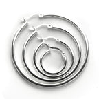 Sterlingsilber 2 mm Quadratische Ohrringe