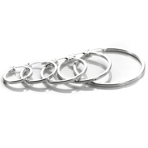 Sterlingsilber 2 mm Quadratische Ohrringe